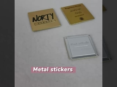 Nickel Metal 3d nhãn tự dán với logo kim loại, cho chai nước hoa