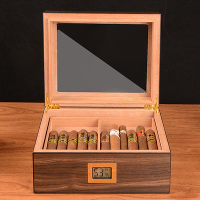 Mua Tự chế in nhãn xì gà bằng tay Nhập kính 25 xì gà Tây Ban Nha Cedar Humidor online manufacture
