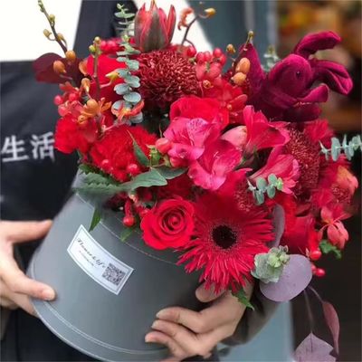 Hộp giấy màu hồng LOGO in tùy chỉnh với tay cầm ruy băng Bao bì Hộp cứng cho trẻ em Món quà