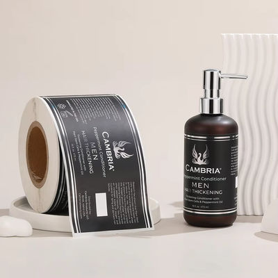 Nhãn nhãn Đèn dán chăm sóc cá nhân vàng nhựa vinyl Nhãn nhãn Đèn dán Body Wash chai Bao bì chống nước