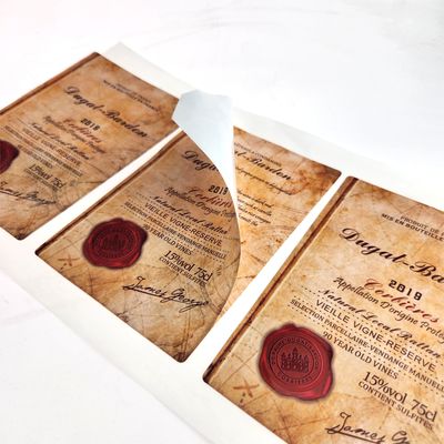 Mua Nhãn nhãn rượu vang tùy chỉnh để in nhãn rượu vang đỏ online manufacture