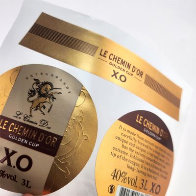 Giá tốt. Nhãn nhãn Brandy cá nhân Nhãn nhãn chai Whiskey tùy chỉnh Cho đồ uống Đám cưới trực tuyến