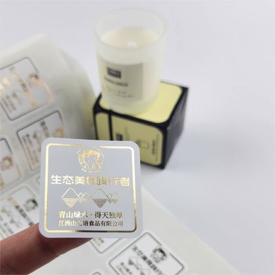 Giá tốt. Nhựa kim vàng dán nhãn nến in hương liệu lọ nhãn nến đóng gói trực tuyến
