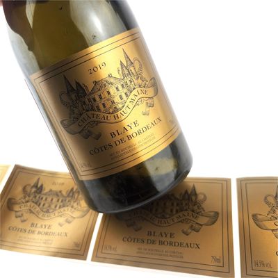 Giá tốt. Vàng giấy chống nước Nhãn vàng Whiskey tự dính Nhãn bia vàng trực tuyến