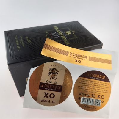 Giá tốt. Nhãn nhãn rượu Whisky 3D nổi Custom - Nhãn nhãn chai rượu vang bằng dạ dày vàng OEM trực tuyến