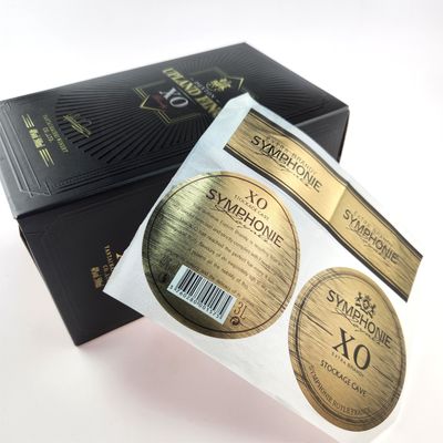 Giá tốt. CMYK Biodegradable Aluminium Foil Labels Whiskey Bọc thạch cao rượu vang nhãn trực tuyến