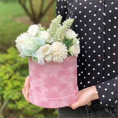 Giá tốt. Xác tay da Hộp giấy thủ công Bao bì Chậu quà Bọc hộp màu hồng màu xanh lá cây trực tuyến