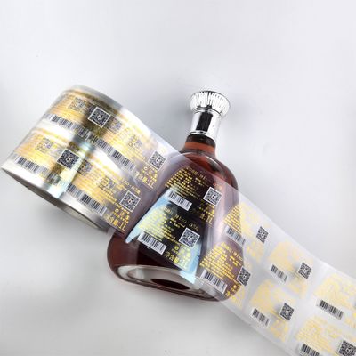 Giá tốt. Nhãn nhãn Brandy minh bạch Nhãn nhãn chai rượu 3D chống nước trực tuyến