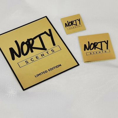 Giá tốt. Nhạc giấy kim loại tùy chỉnh nước hoa Nickel Label chuyển nhượng 3d vàng kim loại dán dán trực tuyến