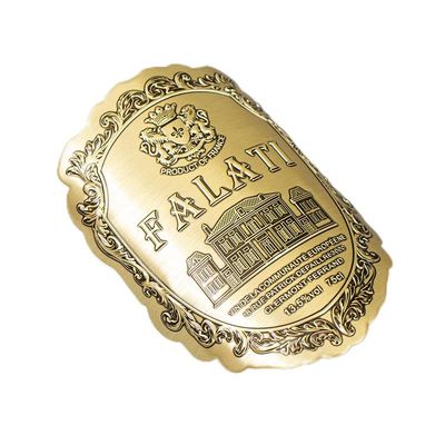 Giá tốt. Kiểm soát nước môi trường thân thiện 3D Metal Relief Nhãn kim loại rượu vang sang trọng Được sản xuất bởi dây chuyền sản xuất hoàn toàn tự động trực tuyến
