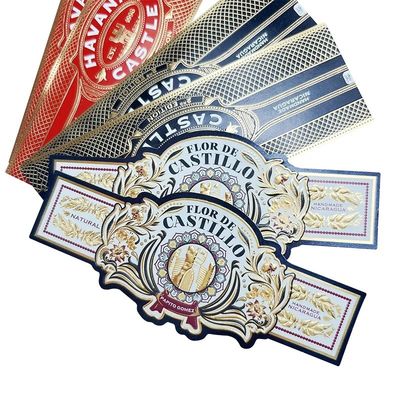 Giá tốt. Custom Private Logo Gold Foil Embossed Cigar Label and Band with Full-automatic Production trực tuyến