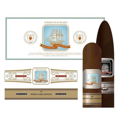 Giá tốt. Holographic Gold Foil Cigar Label and Band with ISO9001:2008 Certification for Premium Cigar Packaging trực tuyến